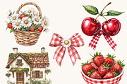 Watercolor Spring Clip Art Bundle, an Object Illustration by SparkyDesignsUS (Thumbnail 9 of 10)