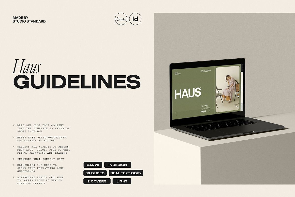 HAUS | Brand Guidelines, a Presentation Template by Studio Standard (Photo 3 of 13)