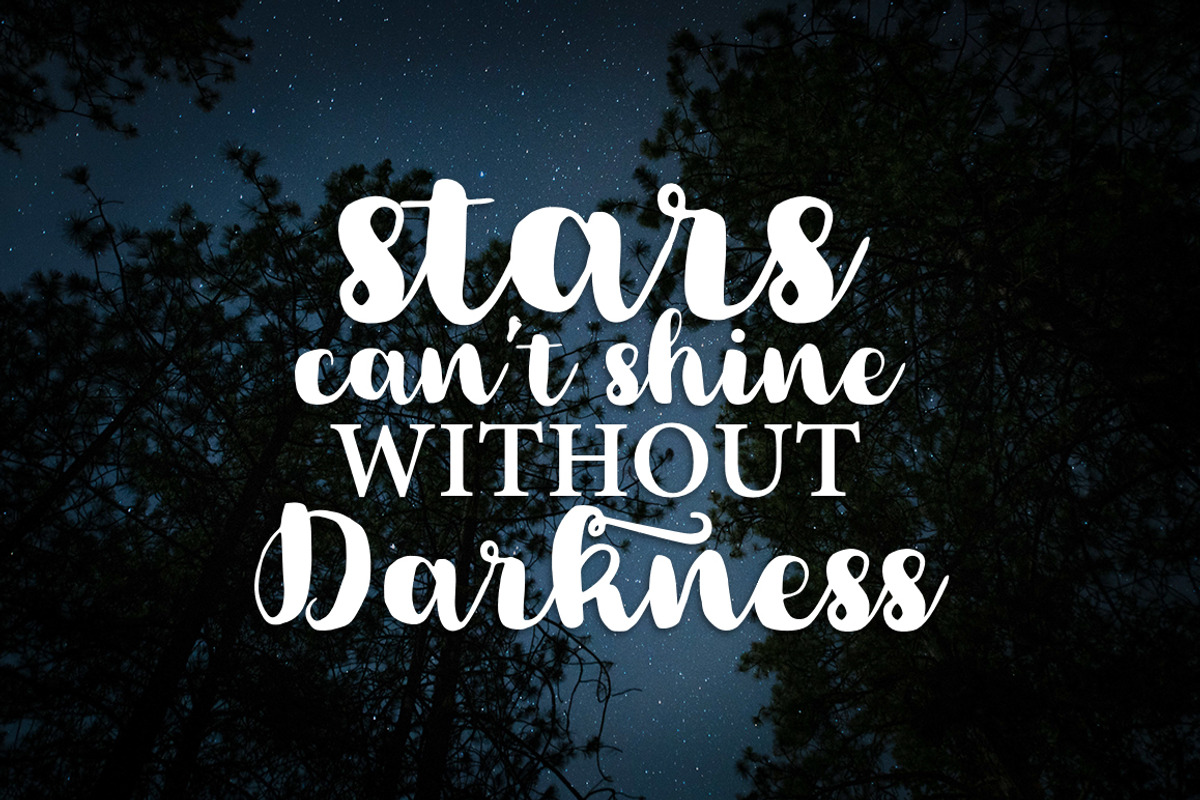 Galactic Brush Font preview 3