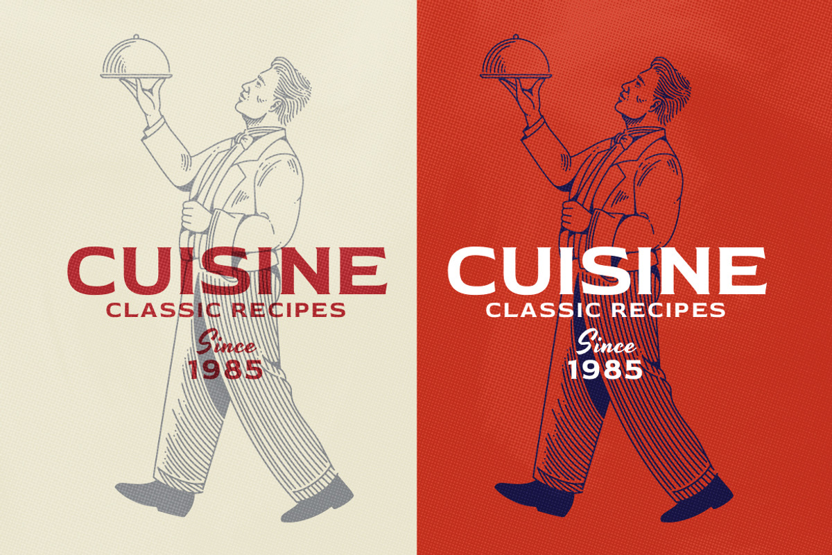 Classic Elegant Waitress Logo, a Branding & Logo Template by RMPL.std (Photo 2 of 3)