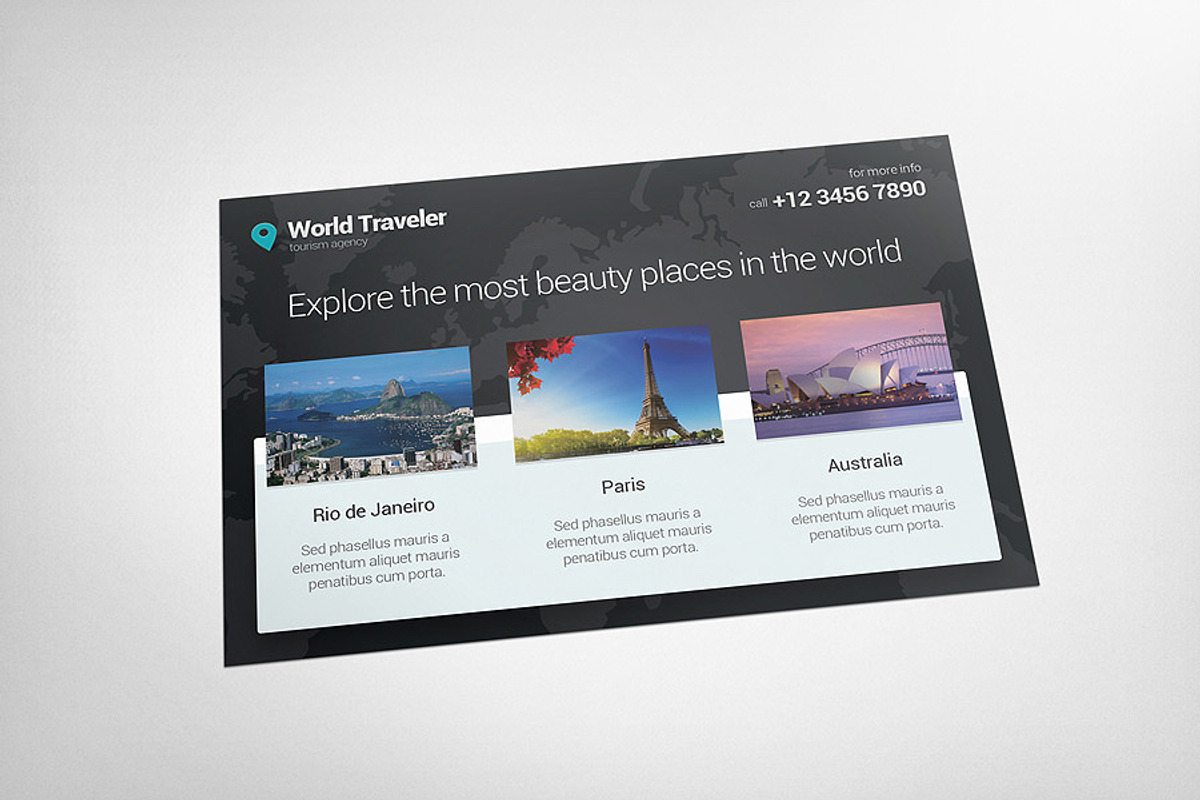 Postcard Mock-ups, a Print Template by Rafael Oliveira (Photo 4 of 5)
