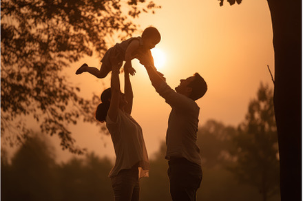 Happy family vacation. Generate Ai, a Person Photo by Ylivdesign
