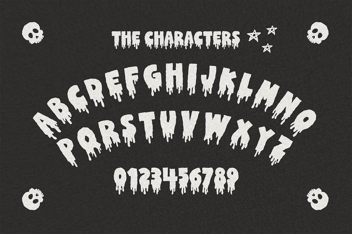 HORRORLAND - BLOODY HORROR FONT preview 8