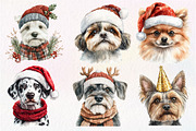 Dog Christmas Sublimation Clipart, an Illustration by Dream Creation (Thumbnail 4 of 7)