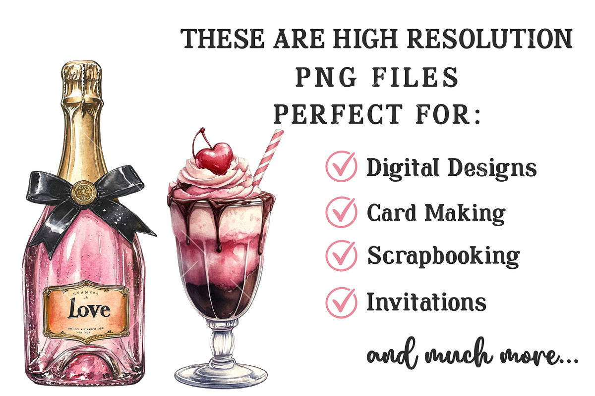 Valentine’s Day Sweets Clipart, an Illustration by OK Design (Photo 5 of 6)