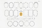 Whimsical Hand Drawn Frames Bundle, an Object Illustration by ollalya (Thumbnail 2 of 8)
