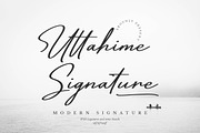Uttahime | Modern Signature Font, a Script Font by gracetype_studio (Thumbnail 1 of 15)