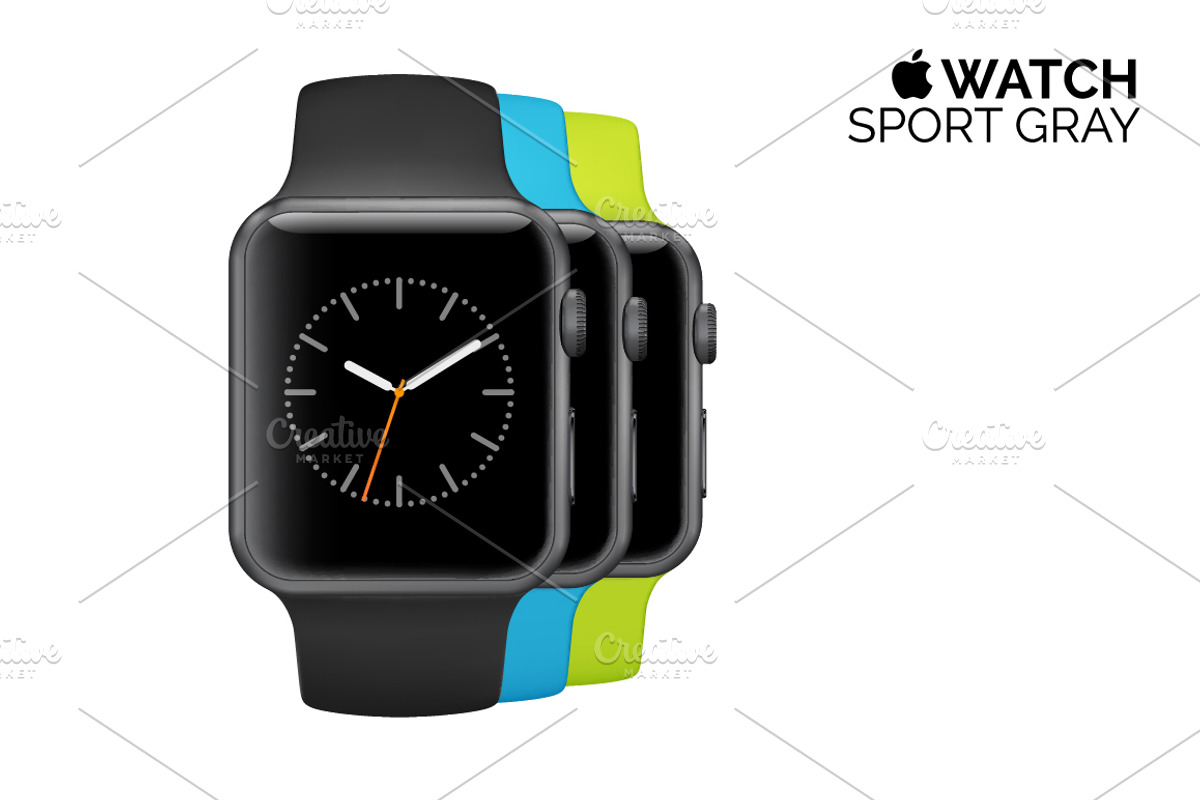 Best vector Apple Watch(full)+ BONUS, a Product Mockup by voin_Sveta (Photo 6 of 7)