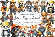 Labor Day Animal Clipart, an Illustration by designcity5 (Thumbnail 1 of 5)