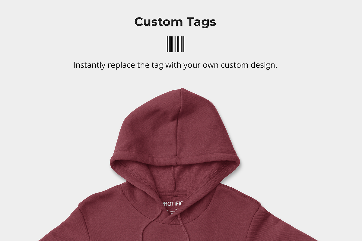 Pullover Hoodie Sweatshirt Mockups, a Hoody Mockup by Photific (Photo 3 of 6)