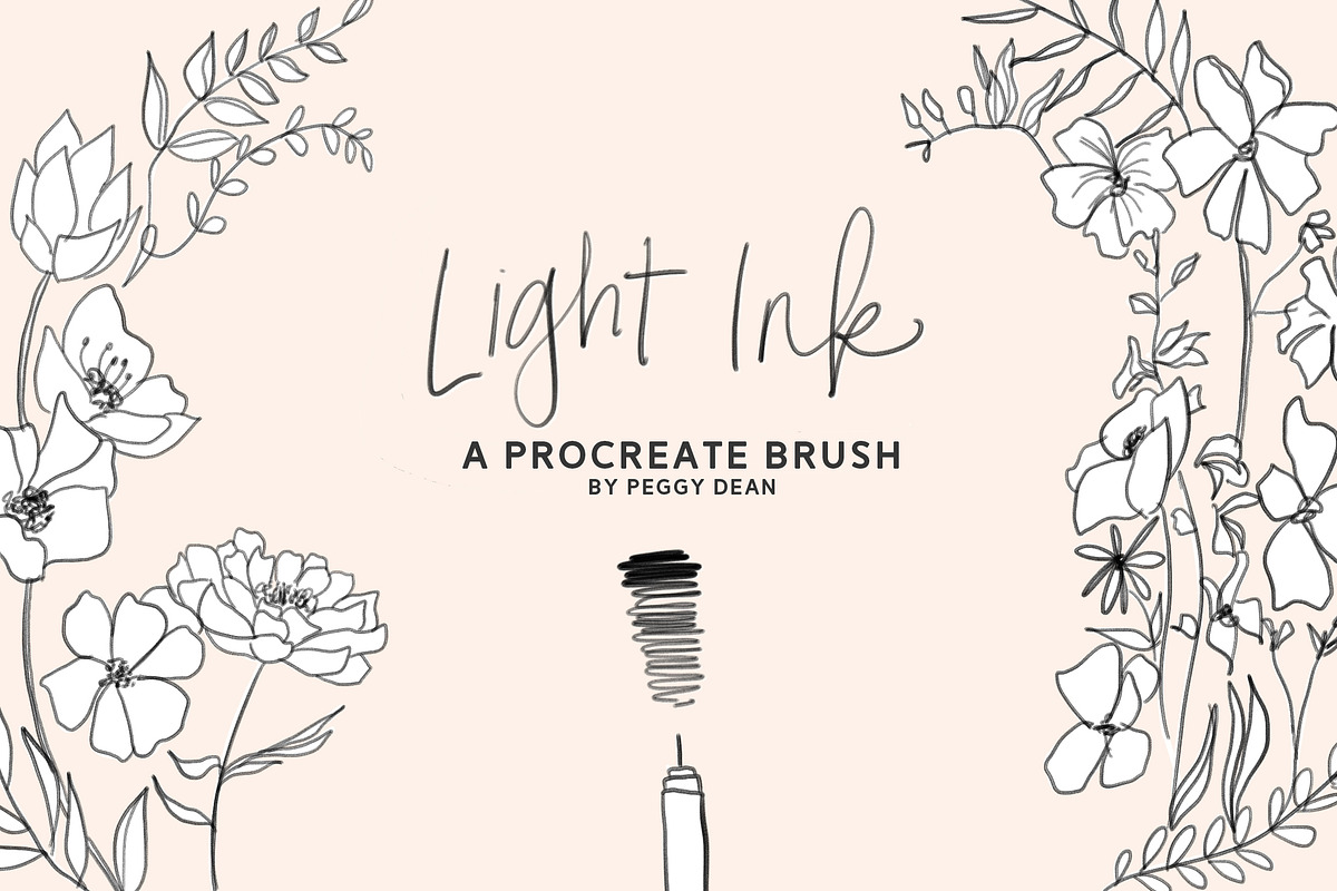 10 Drawing Ink Procreate Brushes, a Brush Add-On by The Pigeon Letters (Photo 9 of 13)
