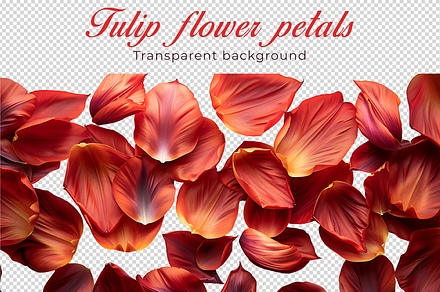 Tulip flower petals png