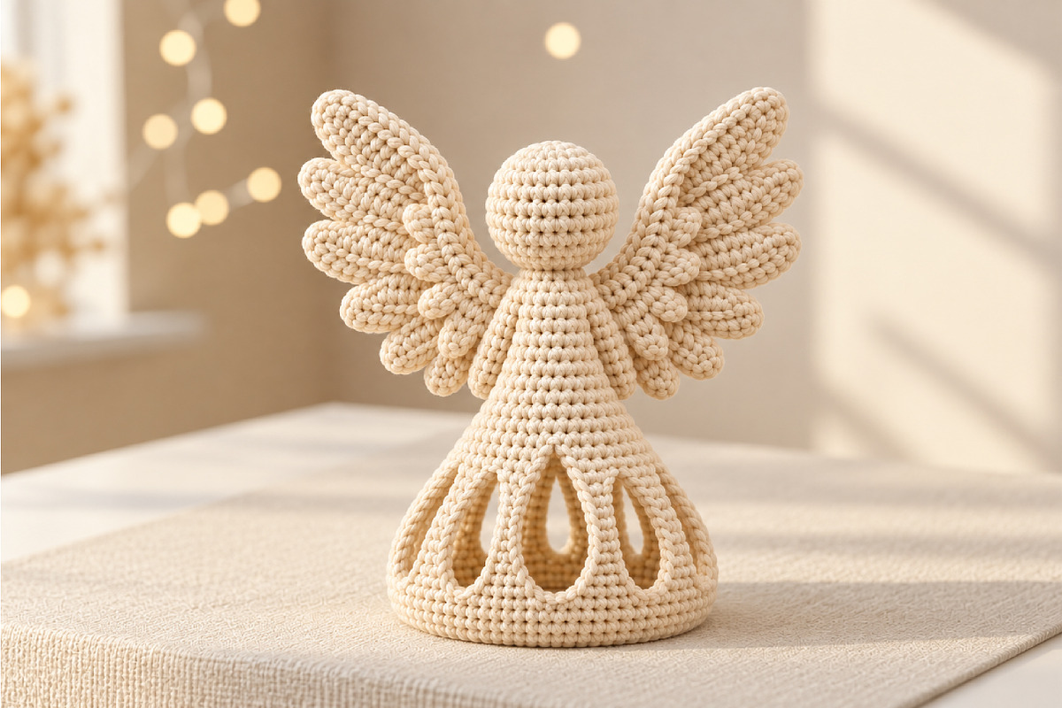 Christmas Angel Candle Holder STL, a Characters & Person 3D Model by Layerology (Photo 3 of 4)