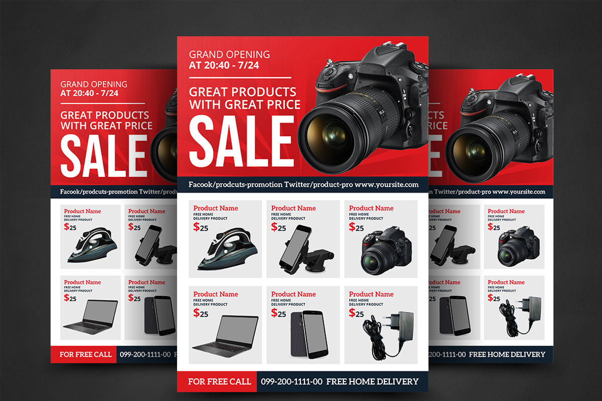 Product Flyer, a Flyer Template by AfzaalGraphics (Photo 1 of 4)