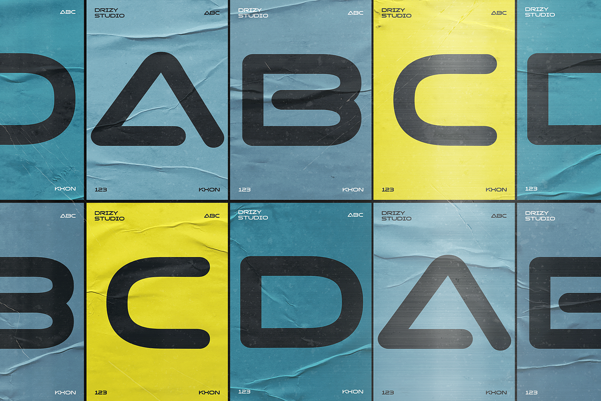 Kxon - Simplistic Futuristic Font, a Sans Serif Font by Drizy (Photo 2 of 9)
