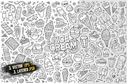 Ice Cream Objects & Elements Set, an Object Graphic by BALABOLKA (Thumbnail 3 of 4)