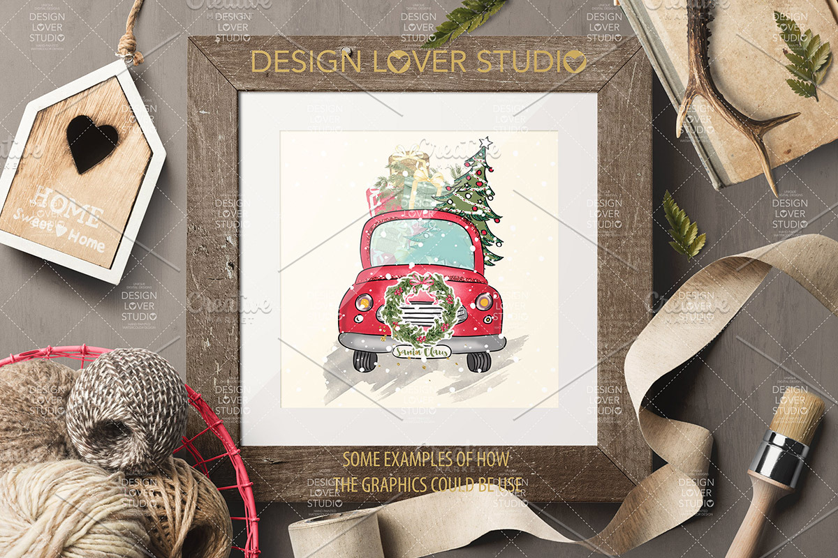 -50% Santa Claus Car design, an Illustration by designloverstudio