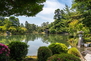 Serene view of Kenroku-en Garden near Kanazawa Castle, Japan, a Nature Photo by GoodGoods
