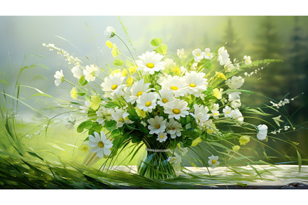 spring plant green bouquet, a Nature Photo by pikepicture