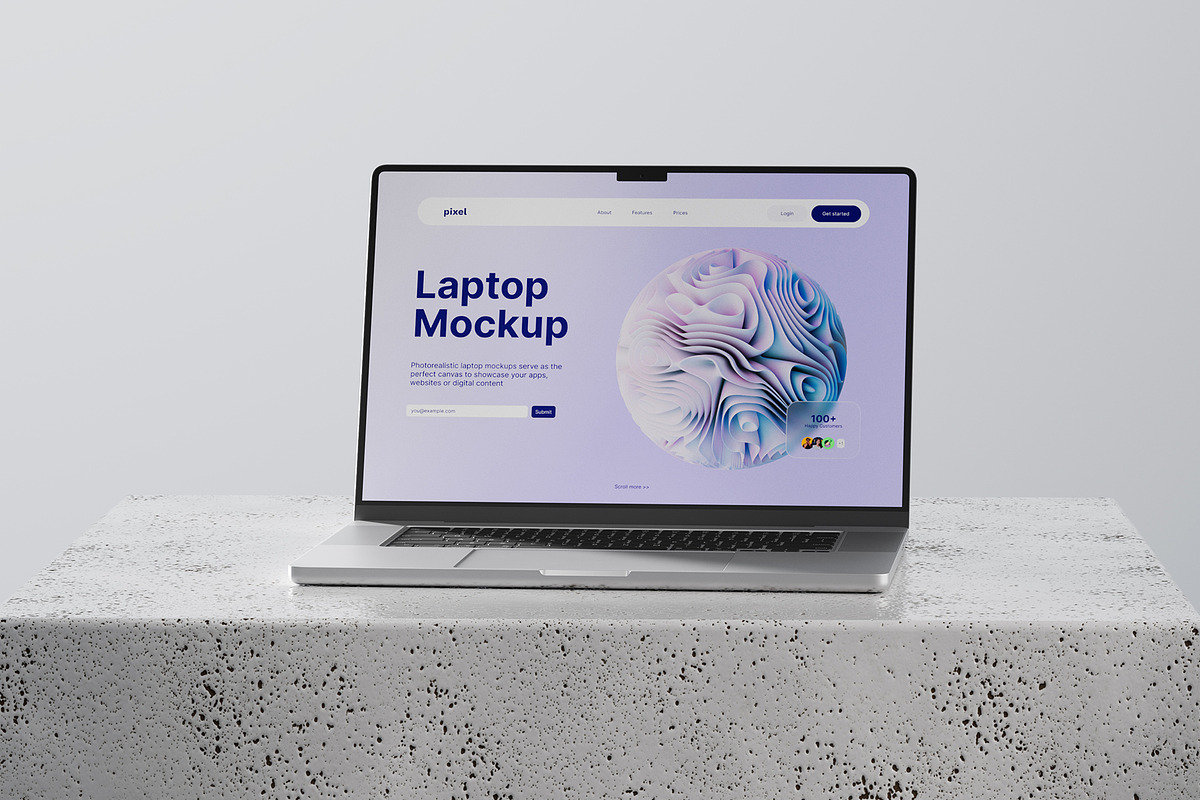 Laptop Screen Mockup, a Mac Mockup by Pixel_Vision_Store (Photo 4 of 12)