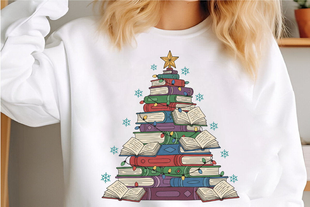 Books Christmas Tree Teacher PNG, an Illustration by Libby Wishes (Photo 3 of 6)