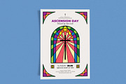 Ascension Day Stained Glass, a Flyer Template by Me55enjah Design (Thumbnail 2 of 4)