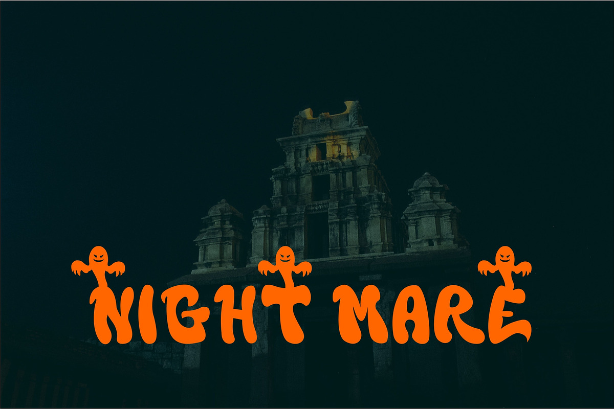 Spooky Halloween Font - Display Cute, a Blackletter Font by Ingat Sahabat (Photo 3 of 5)