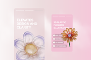 3D Plastic Flowers Illustration, an Object Graphic by Illustrava (Thumbnail 4 of 7)