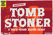 Tomb Stoner - Doom Metal font, a Font by Remedy667 (Thumbnail 1 of 5)