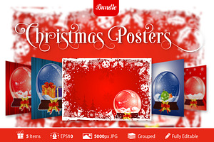 Christmas Posters, a Decorative Illustration by TAlex