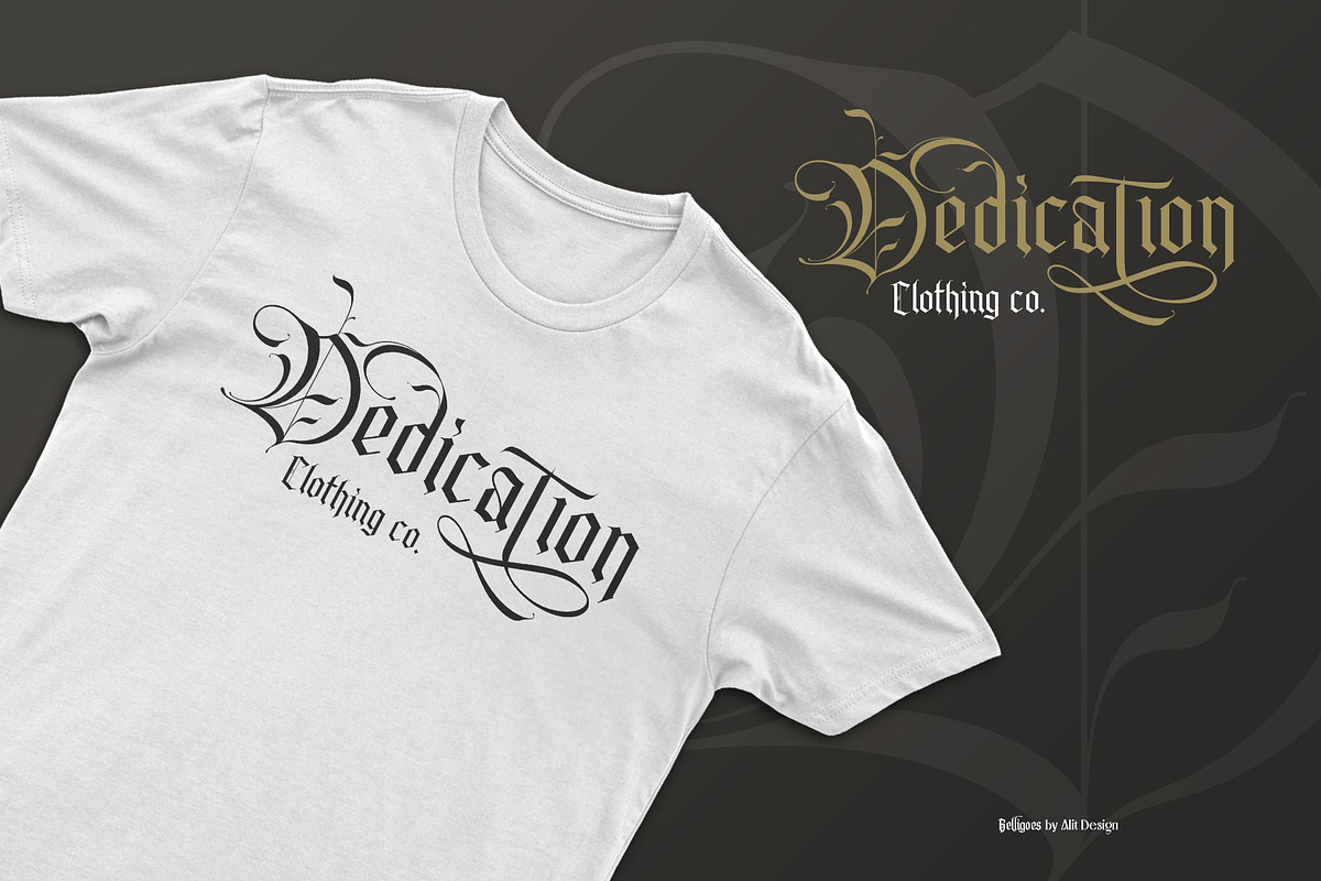Belligoes Blackletter Font, a Blackletter Font by alit design (Photo 6 of 15)