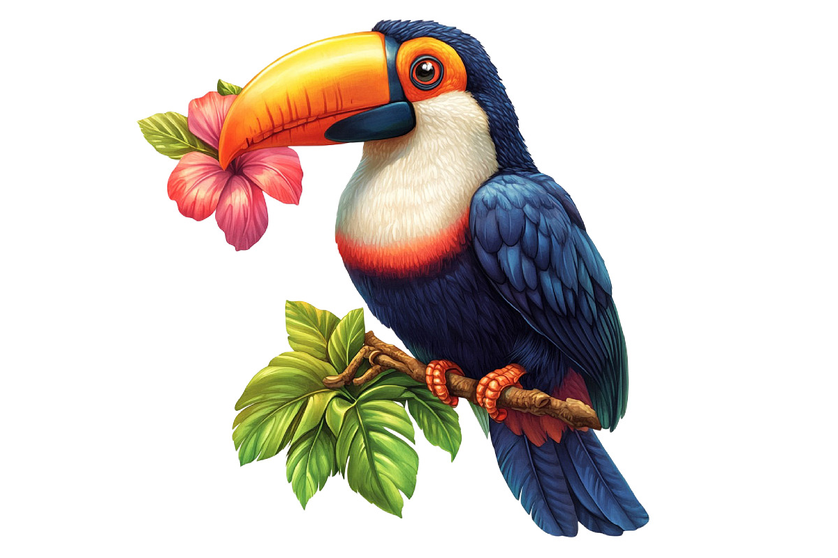 Toucan Watercolor Clipart, an Illustration by Designworld (Photo 5 of 6)