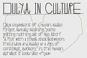Dulya Font, a Sans Serif Font by Viktor Pesotsky | Fonts (Thumbnail 11 of 25)