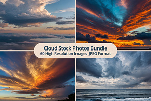 60 Cloud Stock Images/Photo Bundle 1, a Nature Photo by One Pixel