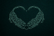 Wild Tiger & Leaves Botanical Vector, an Object Illustration by Christine Krahl (Thumbnail 10 of 17)
