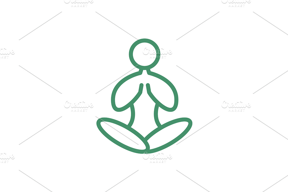 20 Logo Yoga Templates Bundle, a Branding & Logo Template by Friendesigns (Photo 9 of 21)