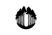 Forest Frame Silhouette SVG Bundle, an Illustration by jahid234 (Thumbnail 29 of 51)