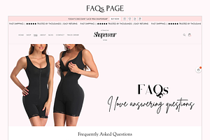 Pink Shopify Theme Selling Shapewear