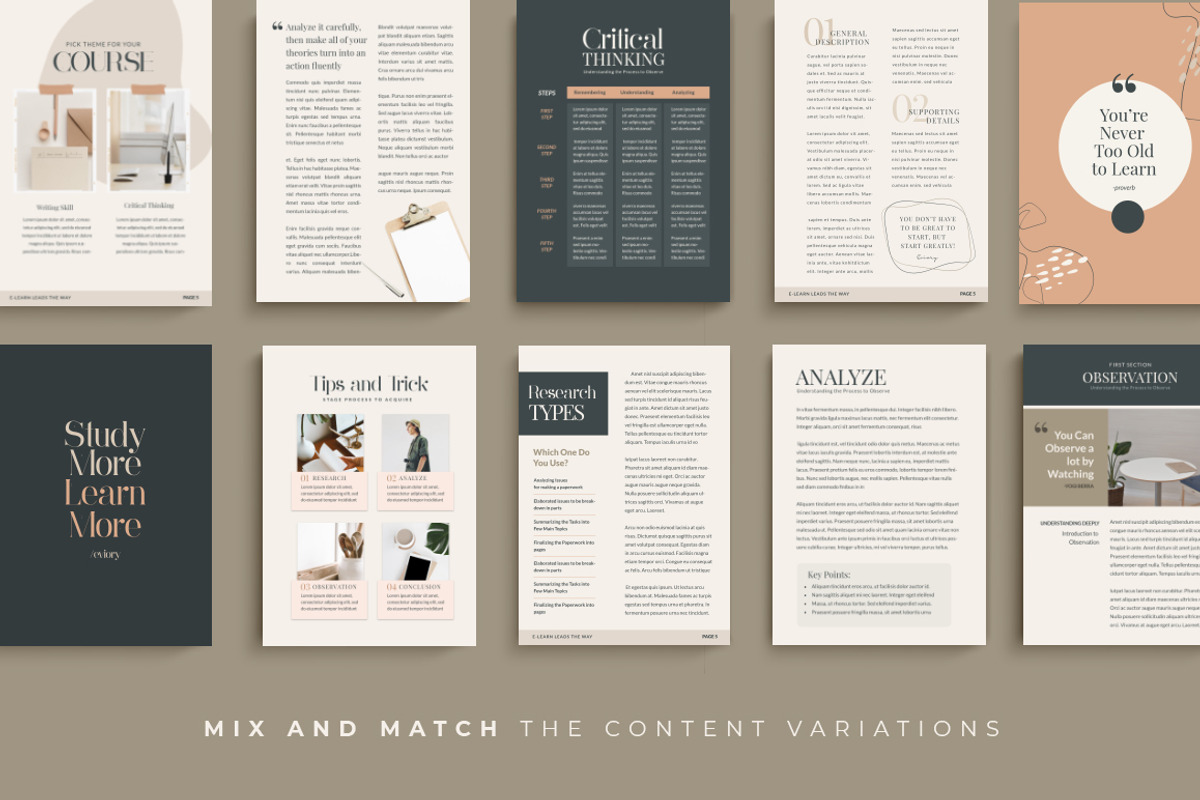 eBook for eCourse Tutor | CANVA PS, a Magazine Template by Eviory (Photo 14 of 24)