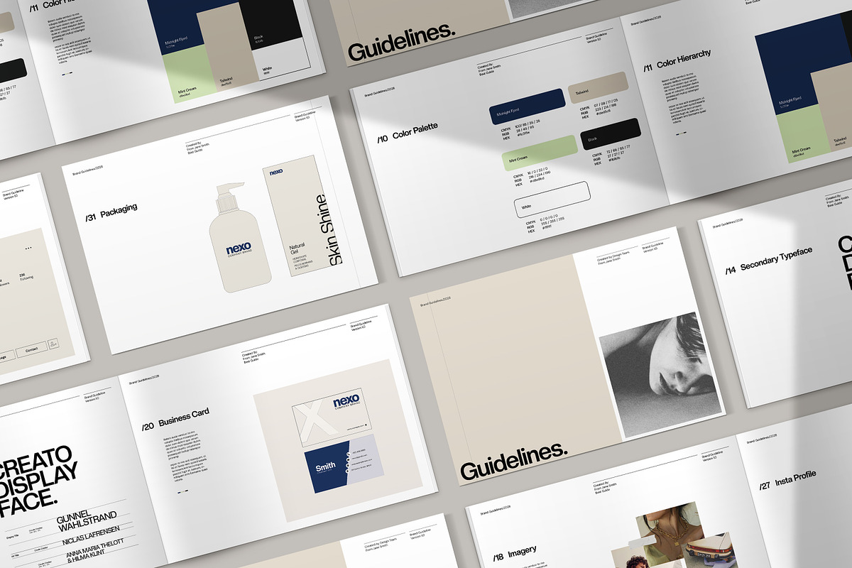 Brand Guideline Templates - CANVA, a Branding & Logo Template by evgenystudio (Photo 17 of 17)