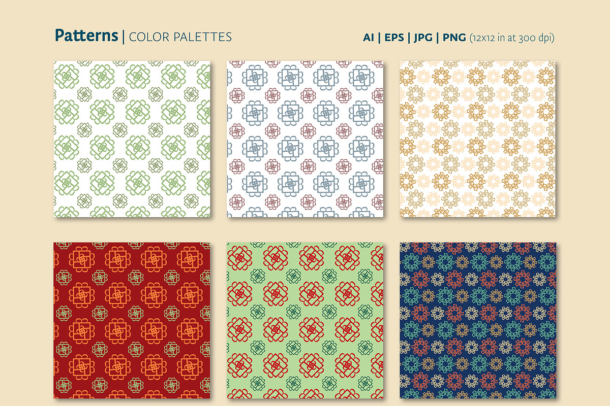 Winter Holidays Joy Collection, a Pattern Graphic by Type Art Crafters (Photo 7 of 15)