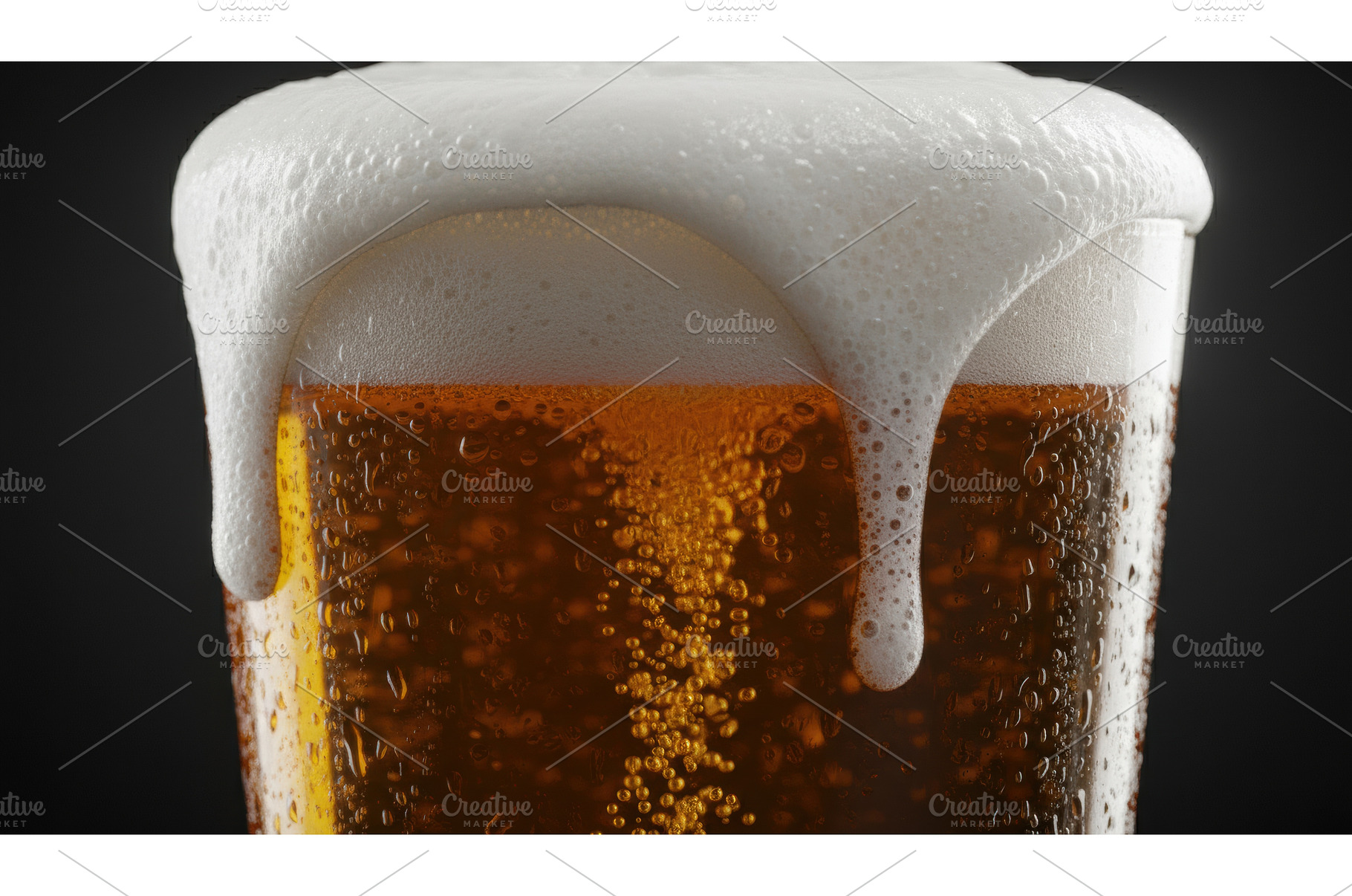 Extreme close up of a glass of amber, a Food & Drink Photo by Igor Tichonow