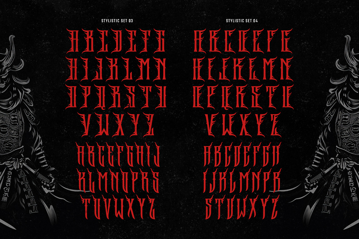 Rockakura typeface, a Blackletter Font by alit design (Photo 10 of 17)