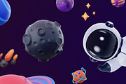 3D space icon pack, a Templates & Theme by Dope Design (Thumbnail 5 of 9)