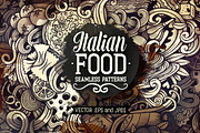 Italian Food Graphics Patterns, a Pattern Graphic by BALABOLKA (Thumbnail 1 of 6)