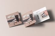 Tri-Fold Square Brochure Mock-up, an Advertising Mockup by Yogurt86 (Thumbnail 14 of 16)