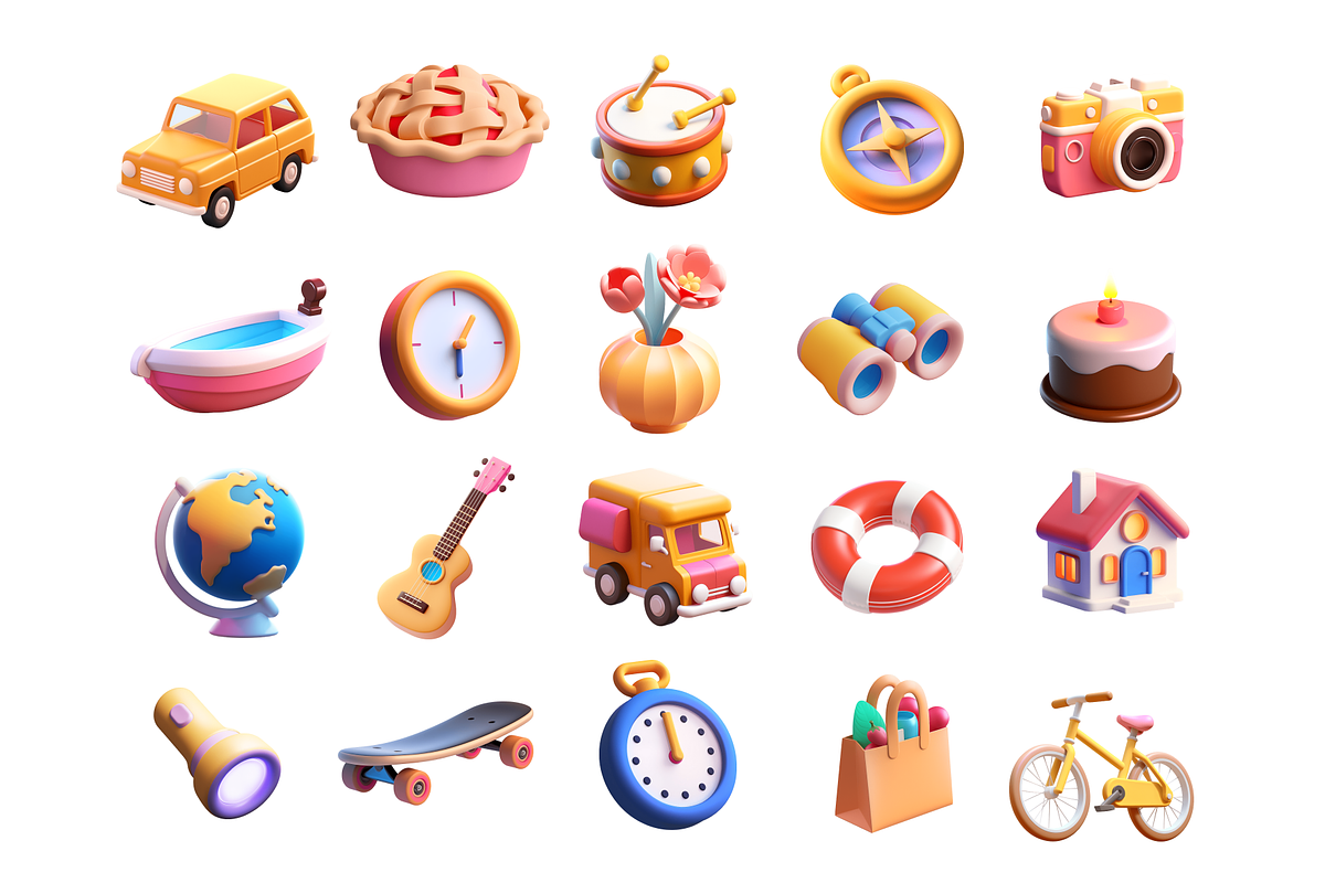 Journey 3D Icons, a 3D by Craftwork (Photo 5 of 5)