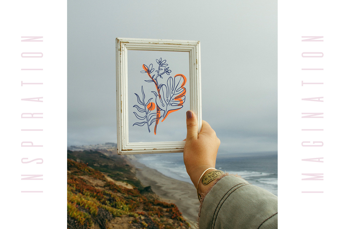 One line graphic botanical, a Decorative Illustration by Moonflora (Photo 7 of 7)