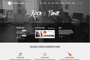 Music Band Musician WordPress Theme