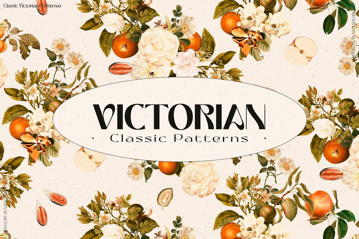 Victorian Classic Christmas Patterns, a Pattern Graphic by nadispasibenko (Photo 1 of 13)